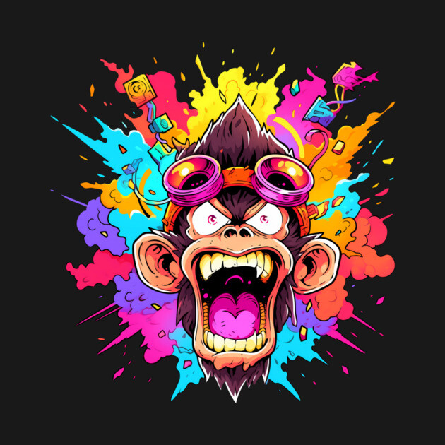 Crazy Funky Angry Monkey by Atomic Prophet