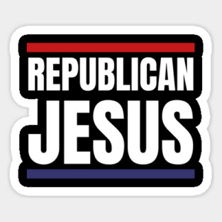 Republican-Jesus Sticker