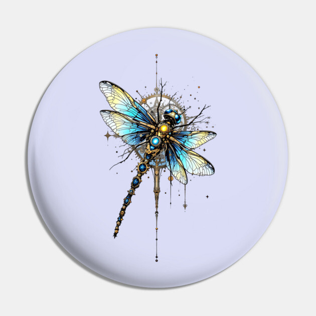 Steampunk Dragonfly Pin by HolidayBug