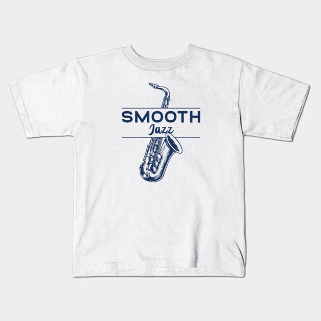Smooth Jazz Flow. Sax Edition Kids T-Shirt by filiposwear