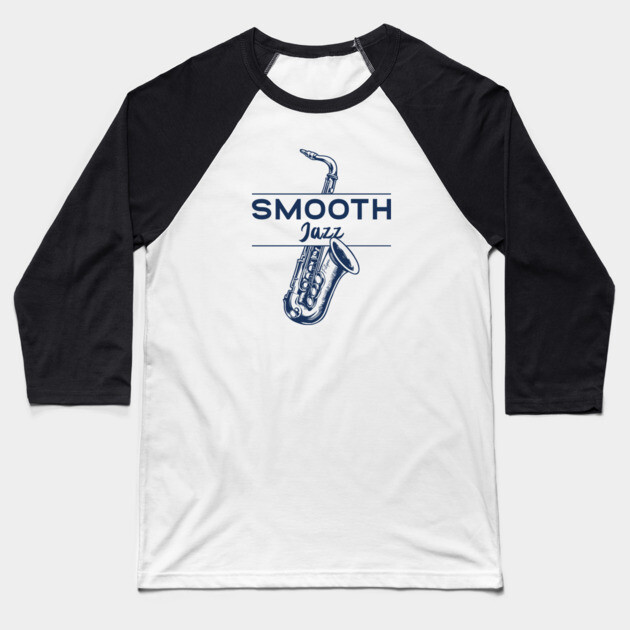 Smooth Jazz Flow. Sax Edition Baseball T-Shirt by filiposwear