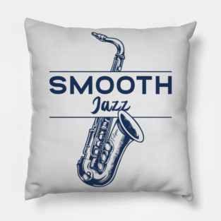 Smooth Jazz Flow. Sax Edition Pillow