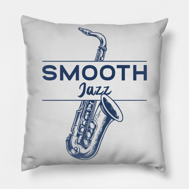 Smooth Jazz Flow. Sax Edition Pillow by filiposwear