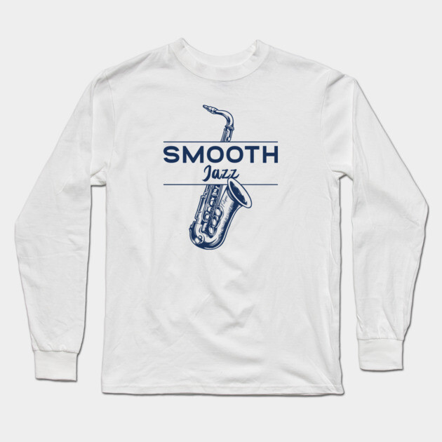 Smooth Jazz Flow. Sax Edition Long Sleeve T-Shirt by filiposwear