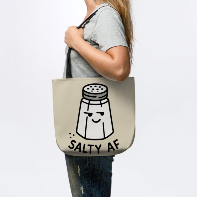 Salty AF Funny Food Pun Sassy Attitude by Anticorporati
