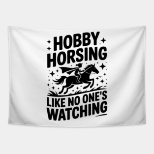 Hobby Horse Riding For Girls And Show Jumping Fans Tapestry
