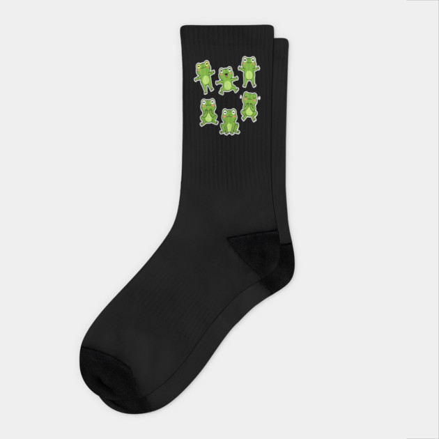 Dancing Frog frogs dancing dance dancer music meme musician Socks by OUTFITPAW