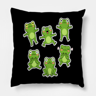 Dancing Frog frogs dancing dance dancer music meme musician Pillow