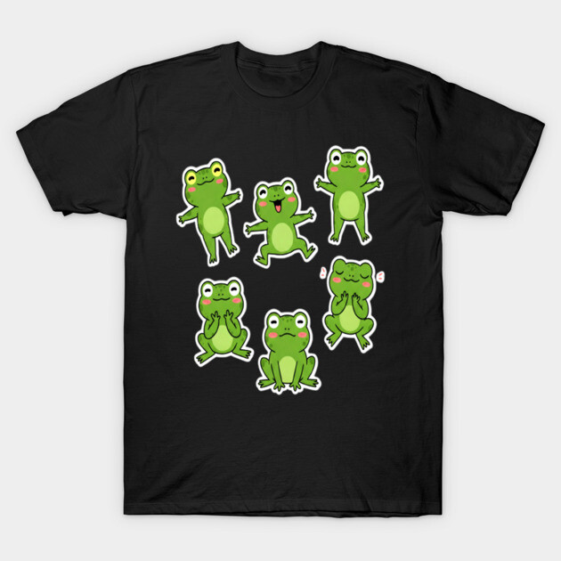 Dancing Frog frogs dancing dance dancer music meme musician T-Shirt by OUTFITPAW