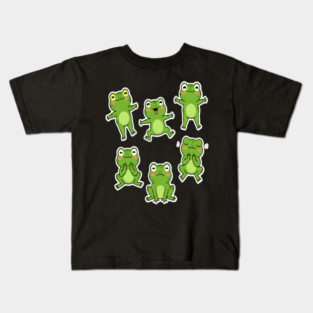 Dancing Frog frogs dancing dance dancer music meme musician Kids T-Shirt