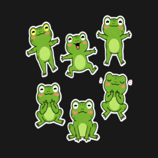 Dancing Frog frogs dancing dance dancer music meme musician T-Shirt