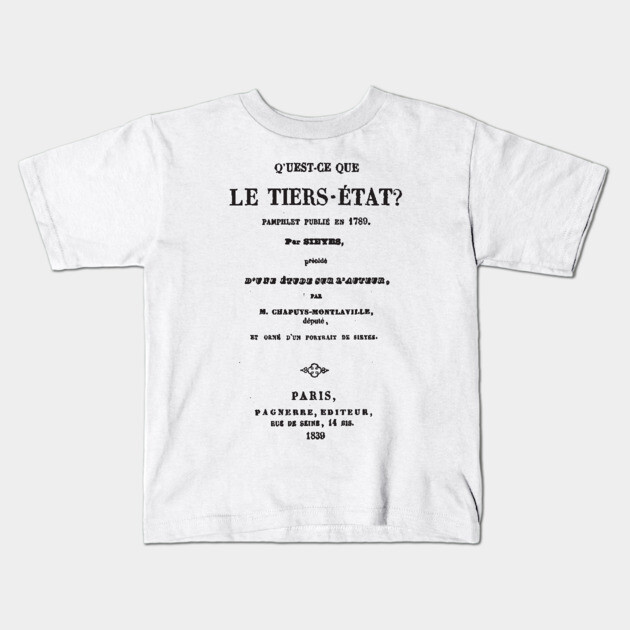 Qu'est-ce que le Tiers-État Kids T-Shirt by Aoristic
