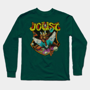 Joust Attack 1982 Vintage Gamer Long Sleeve T-Shirt