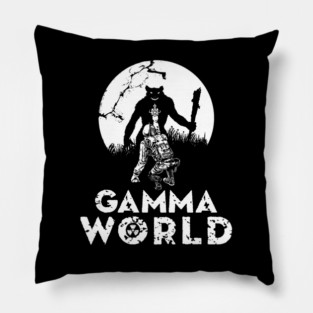 Gamma World (Black Print) Pillow