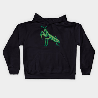 Stay Mantis Chill – Praying Mantis Minimalist Design Kids Hoodie