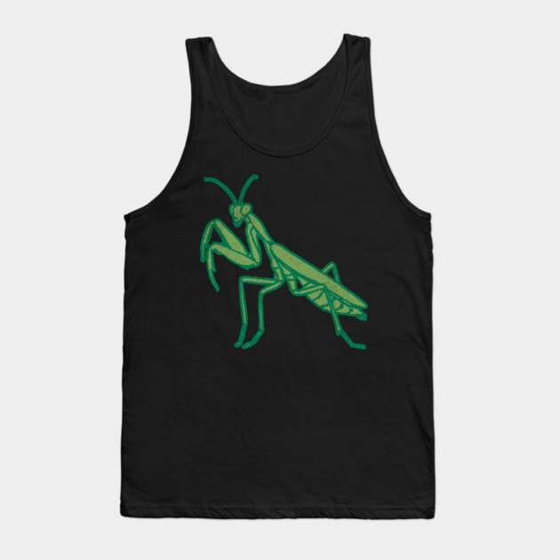 Stay Mantis Chill – Praying Mantis Minimalist Design Tank Top by DonWillisJrArt