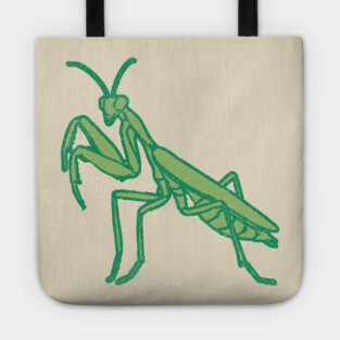 Stay Mantis Chill – Praying Mantis Minimalist Design Tote