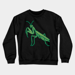 Stay Mantis Chill – Praying Mantis Minimalist Design Crewneck Sweatshirt