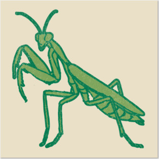 Stay Mantis Chill – Praying Mantis Minimalist Design Posters and Art