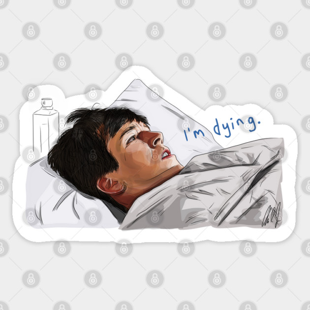 Ferris Bueller: I'm Dying Sticker by 51Deesigns