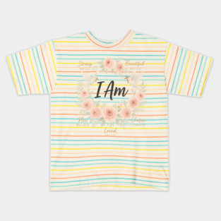 Faithful Affirmations Wreath Kids T-Shirt