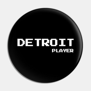 DETROIT PLAYER Pin