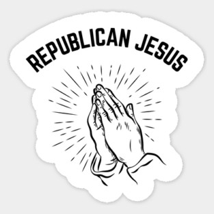 Republican-Jesus Sticker