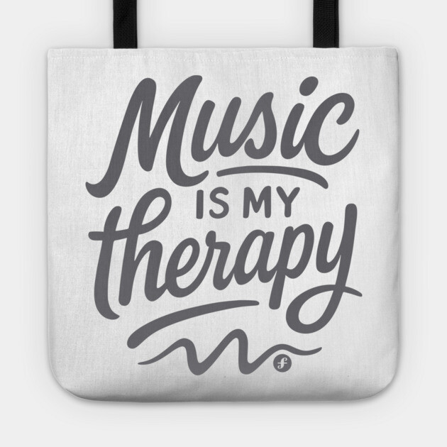 Music is My Therapy Tote by filiposwear