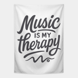 Music is My Therapy Tapestry