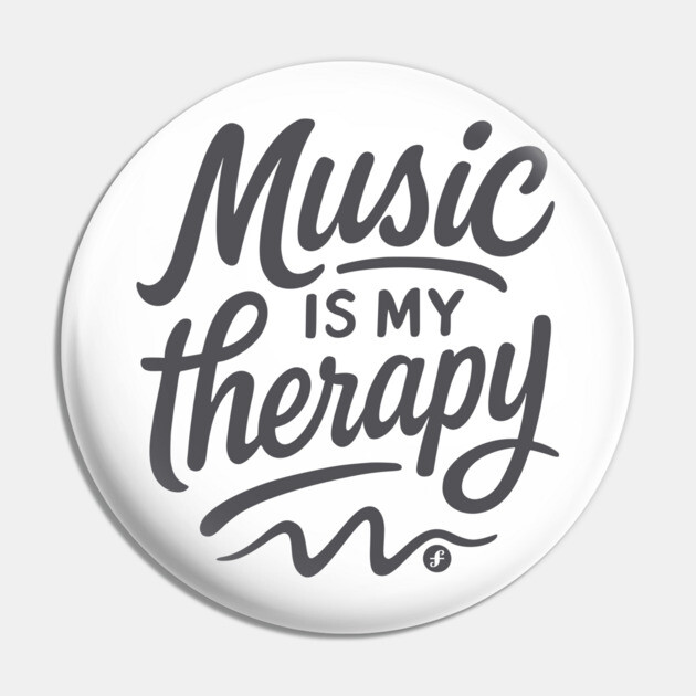 Music is My Therapy Pin by filiposwear