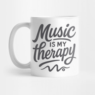 Music is My Therapy Mug