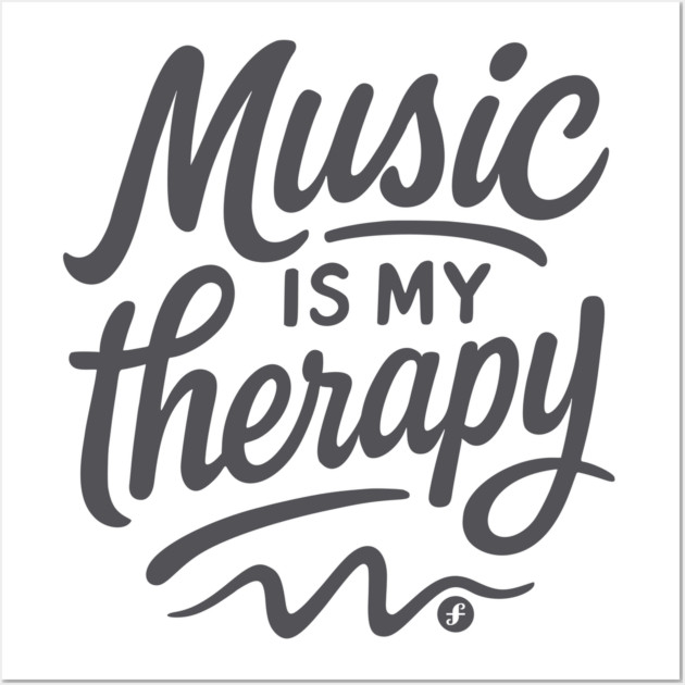 Music is My Therapy Wall Art by filiposwear
