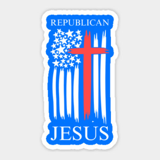 Republican-Jesus Sticker