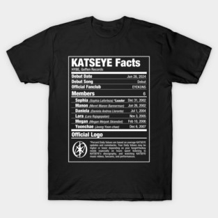KATSEYE Nutritional Facts White T-Shirt