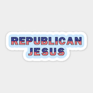 Republican-Jesus Sticker