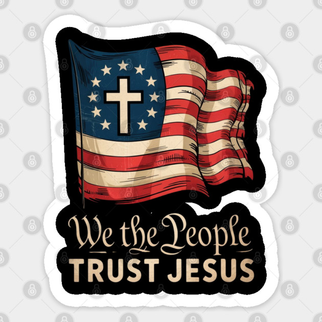 Republican-Jesus Sticker by Creatifly Graphic Tees