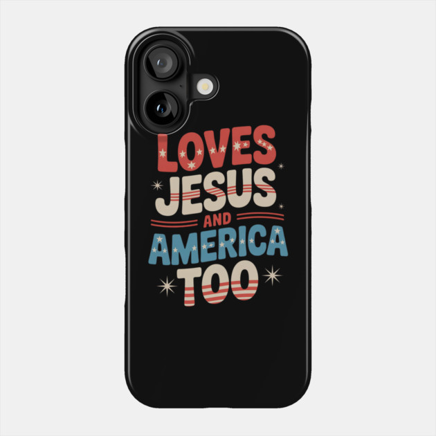 Republican-Jesus Phone Case by Creatifly Graphic Tees