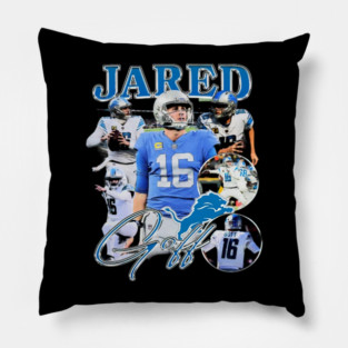 Jared Goff Vintage Bootleg Pillow