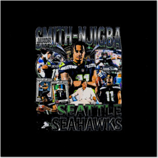 Jaxon Smith-Njigba Vintage Bootleg Posters and Art