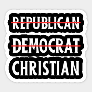 Republican-Jesus Sticker