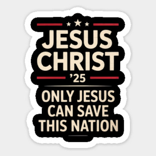 Republican-Jesus Sticker