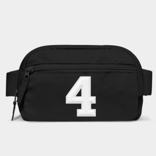 Number 4 Four Simple Graphic Minimalist Tee Shirt Bag