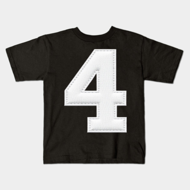 Number 4 Four Simple Graphic Minimalist Tee Shirt Kids T-Shirt by OUTFITPAW