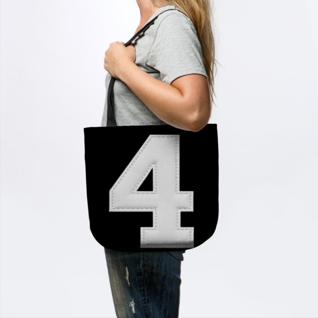 Number 4 Four Simple Graphic Minimalist Tee Shirt by OUTFITPAW