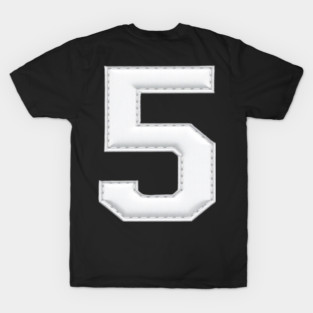 Number 5 Five Simple Graphic Minimalist Tee Shirt T-Shirt