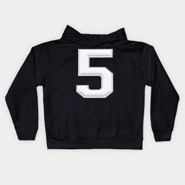 Number 5 Five Simple Graphic Minimalist Tee Shirt Kids Hoodie by OUTFITPAW