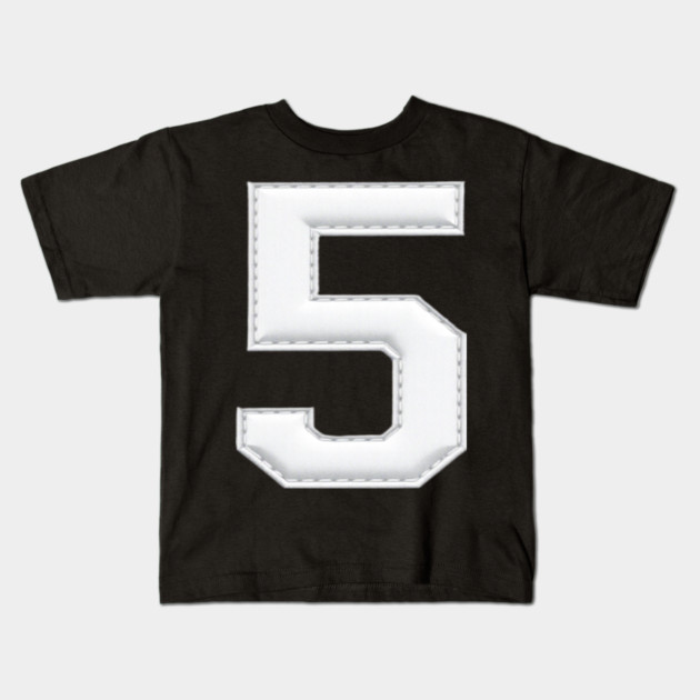 Number 5 Five Simple Graphic Minimalist Tee Shirt Kids T-Shirt by OUTFITPAW