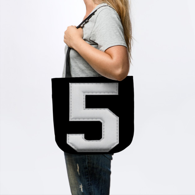 Number 5 Five Simple Graphic Minimalist Tee Shirt by OUTFITPAW