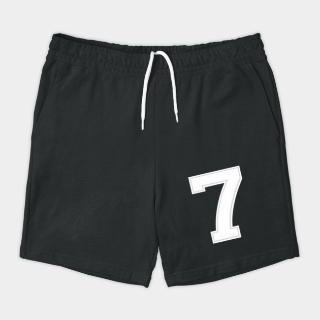 Number 7 Seven Simple Graphic Minimalist Tee Shirt by OUTFITPAW