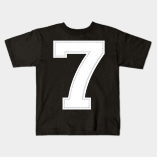 Number 7 Seven Simple Graphic Minimalist Tee Shirt Kids T-Shirt